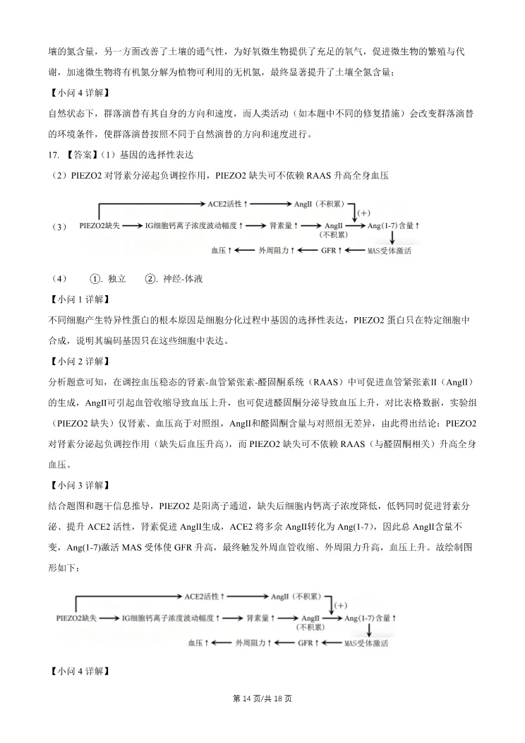 2026北京昌平高三一模生物试卷 第14张
