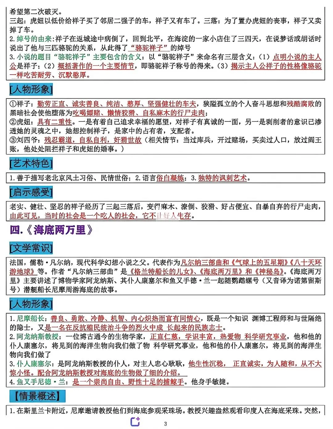 中考必考的12部名著知识点 第3张