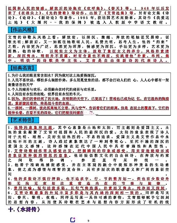 中考必考的12部名著知识点 第7张