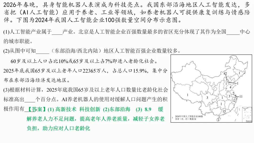2026年中考地理复习【第三轮】 | 课题5《人工智能》,欢迎大家加入会员群,享受更多优惠! 第24张