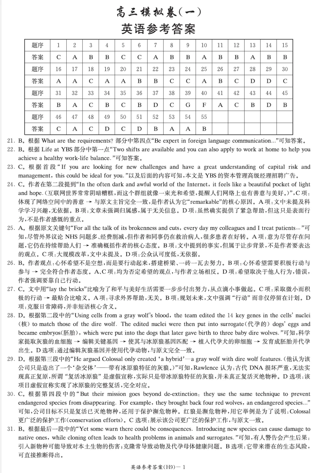 高三周测英语试卷20260520 第17张