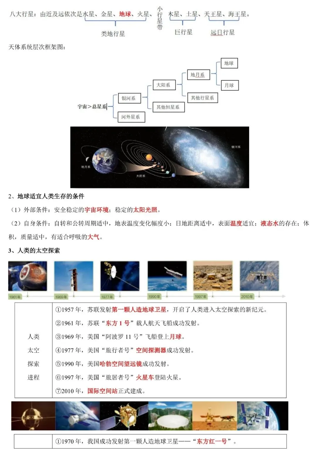2026年中考地理必背知识点:地球与地图(可下载) 第4张