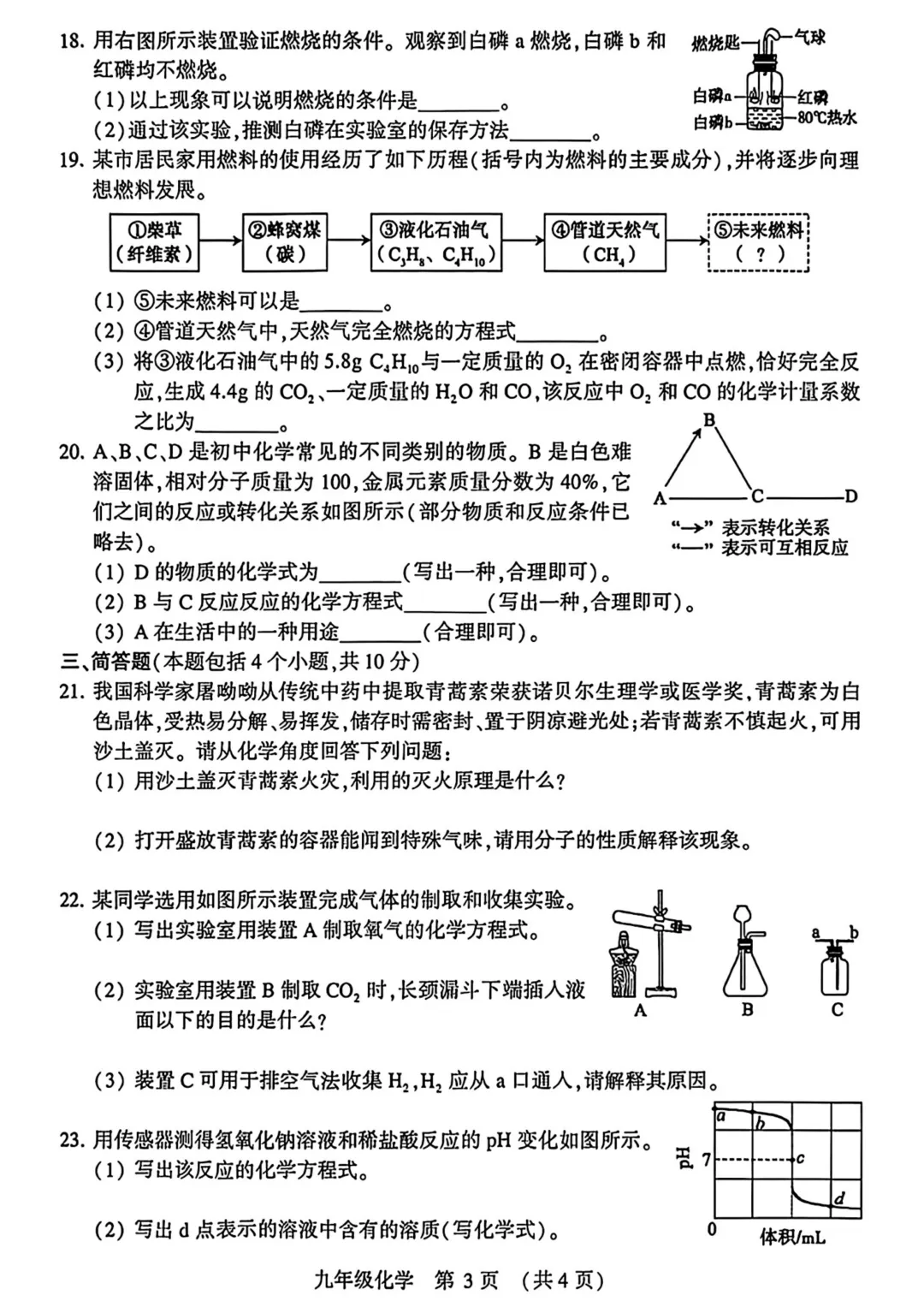 2026年许昌市中考二模(7科全)试卷、听力及答案 第42张