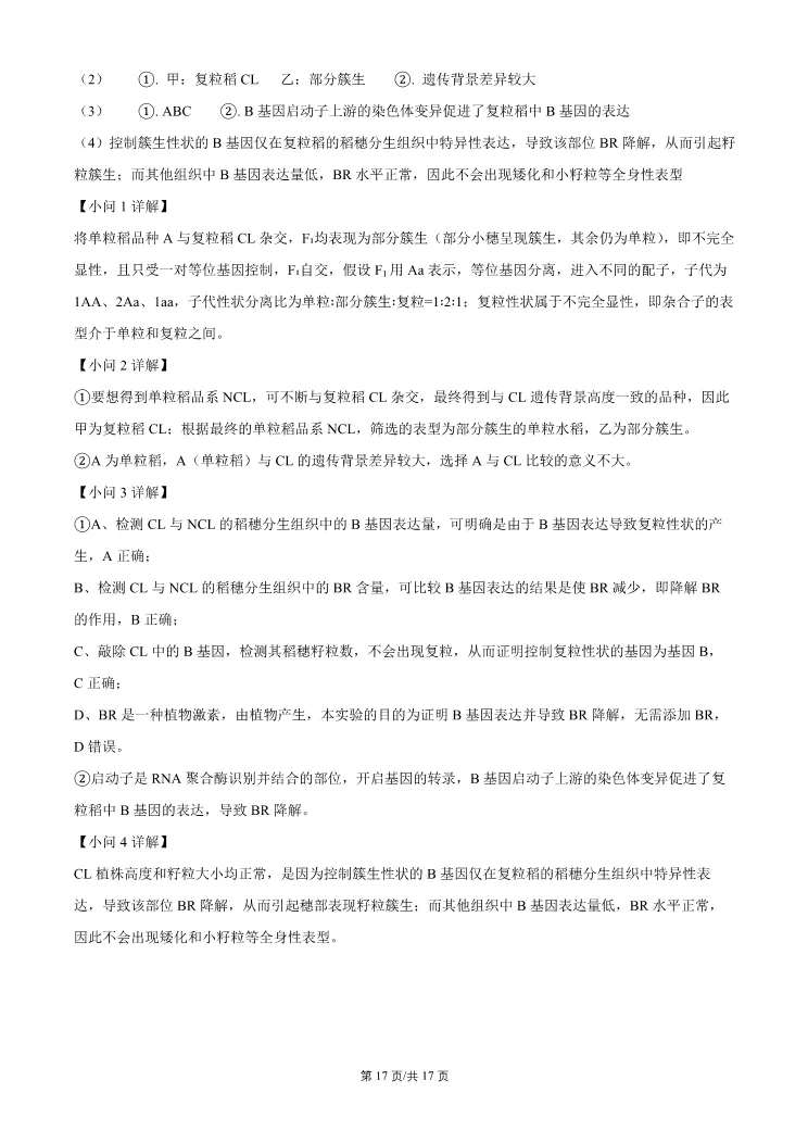 2026北京门头沟高三一模生物试卷 第17张