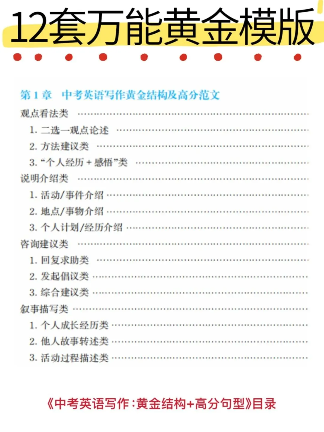 30天冲刺中考英语写作高分!结构/句型/词汇高效提升! 第5张