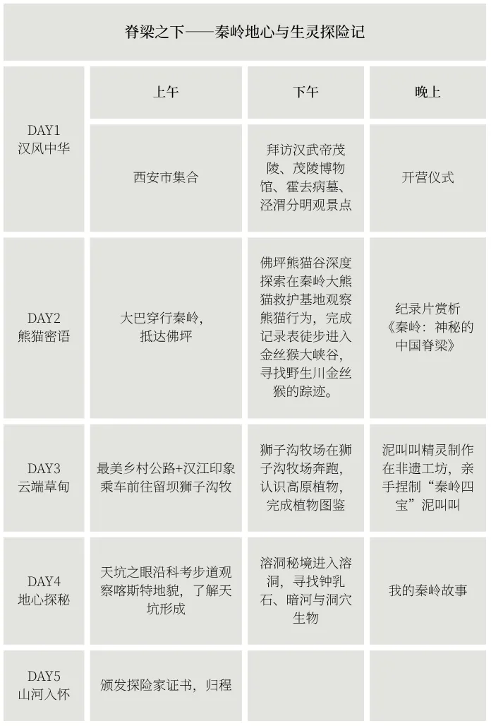 【2026中考结束+暑假双档】|秦岭地心与生灵探险记|招募 第7张