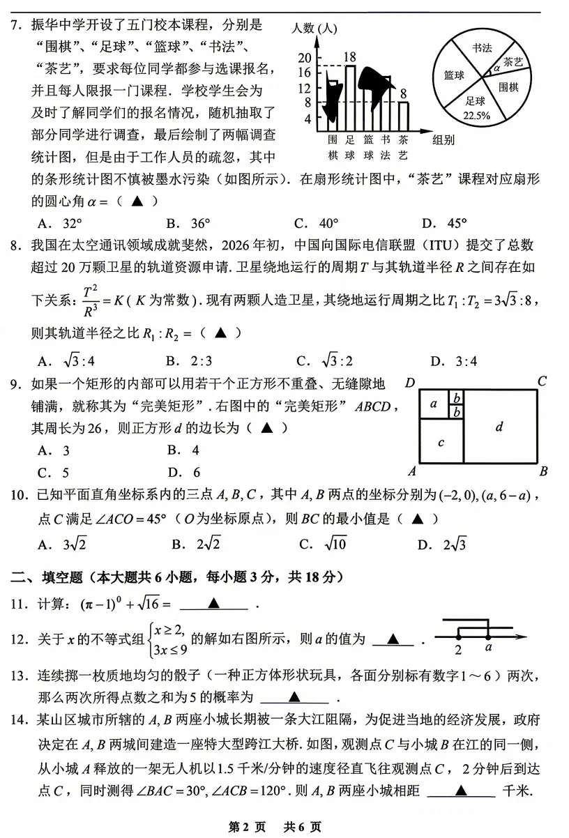 【中考二模02】26嘉兴嘉善县中考二模数学答案解析 (可下载@0520) 第4张 【中考二模02】26嘉兴嘉善县中考二模数学答案解析 (可下载@0520) 第4张