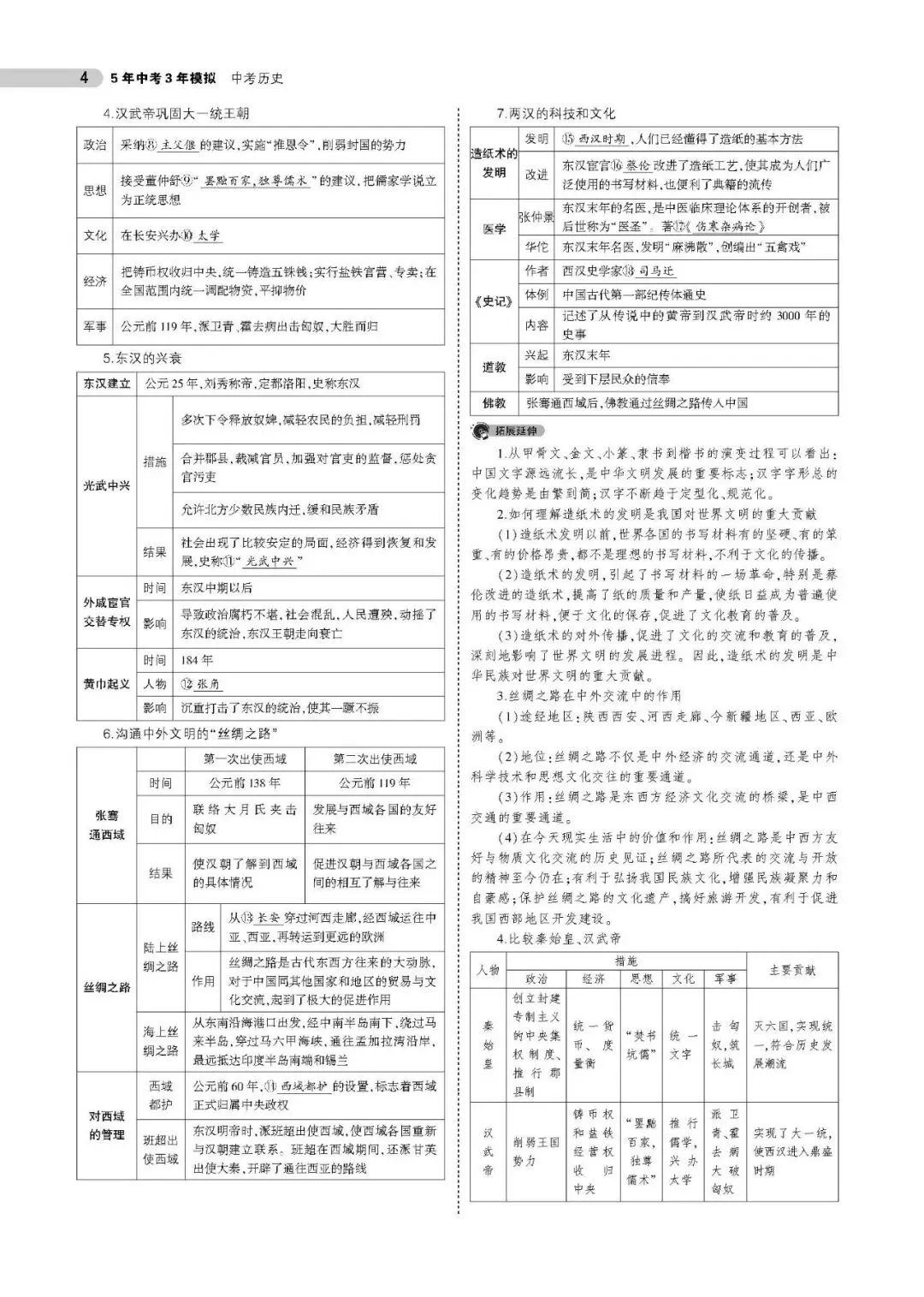 中考历史知识点总结1(可下载,PDF电子打印版,推荐收藏) 第4张
