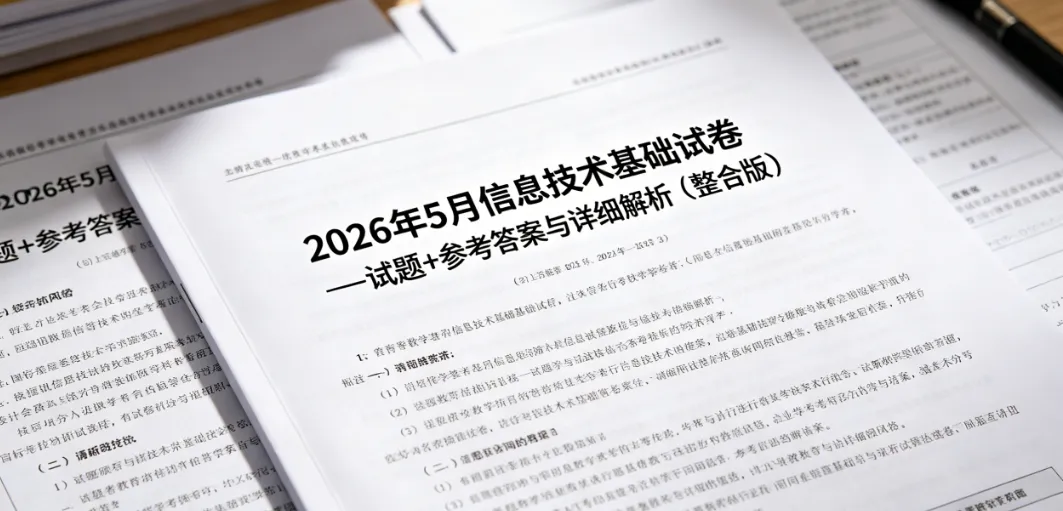 2026年5月 信息技术基础试卷 — 试题 + 参考答案与详细解析(整合版) 第1张