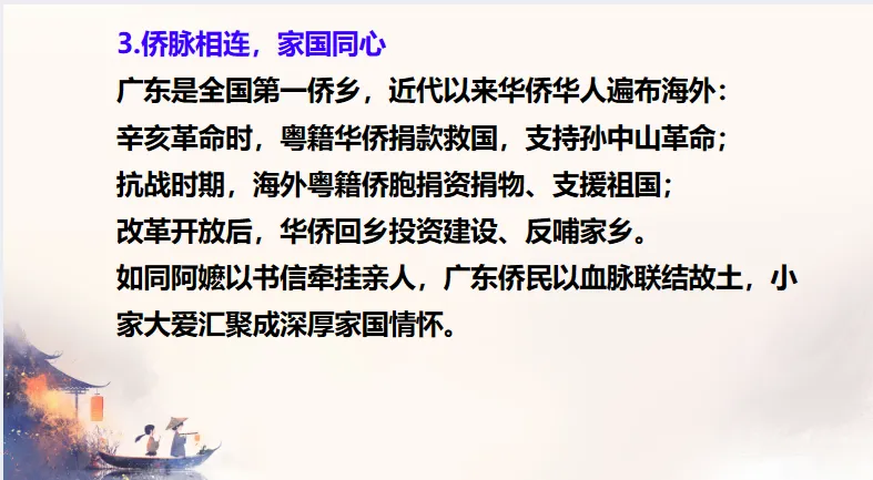 中考历史·冲刺课件【以情承文脉:《给阿嬷的情书》与广东文化考点复习】 第19张