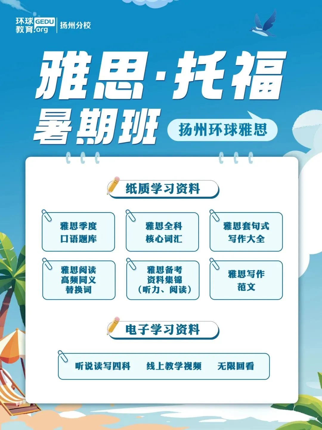 中考后4大升学路径,雅思已成 “隐形刚需”,环球雅思暑假班提分一“夏”! 第6张