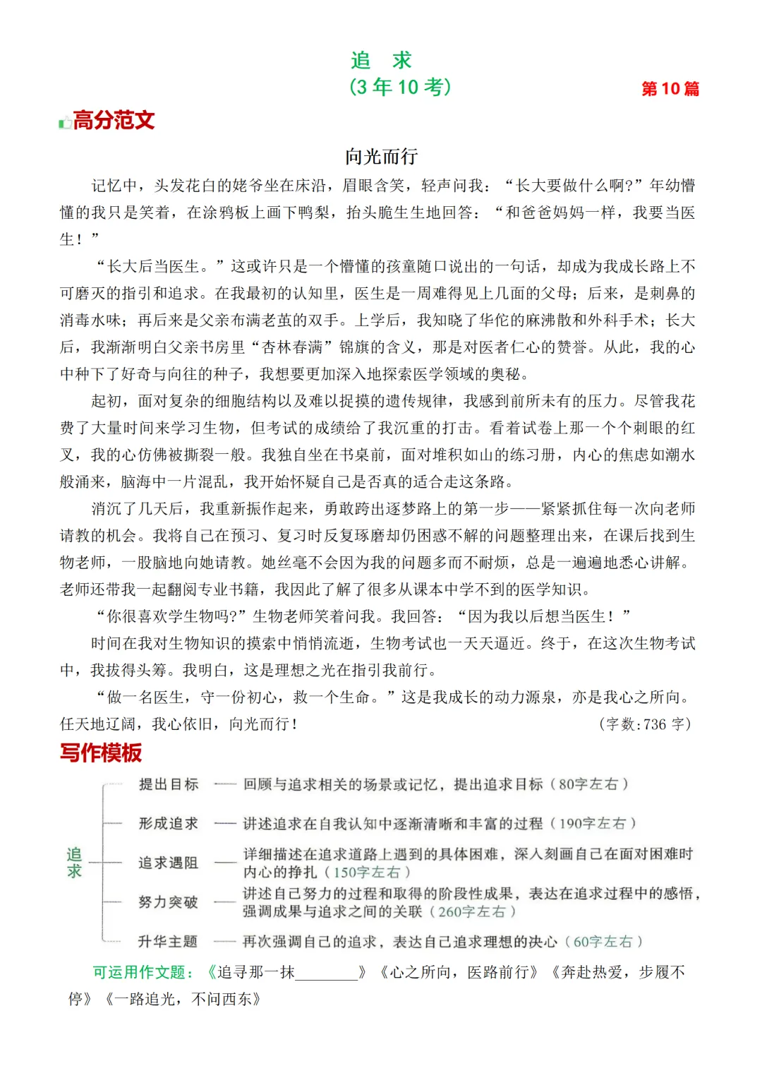 2026中考作文热点30篇(含高频主题+万能模板)|可下载 第13张