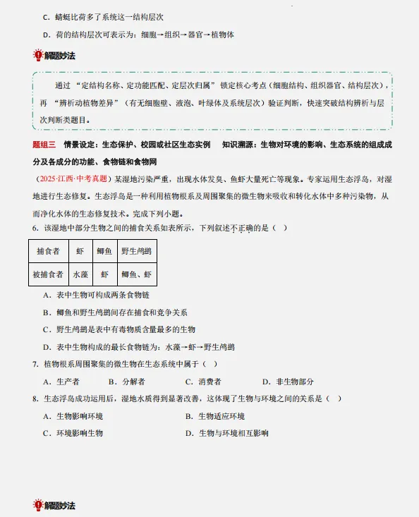 中考倒计时:2026年中考“生物”考前最后20天冲刺复习攻略,考情分析、考点抢分、真题精、析终极预测全面攻克,可下载打印! 第11张