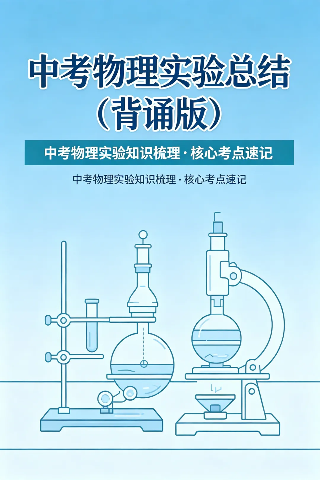 【中考冲刺】2026年中考物理实验总结背诵版(含默写版)电子版可打印 第2张 【中考冲刺】2026年中考物理实验总结背诵版(含默写版)电子版可打印 第2张