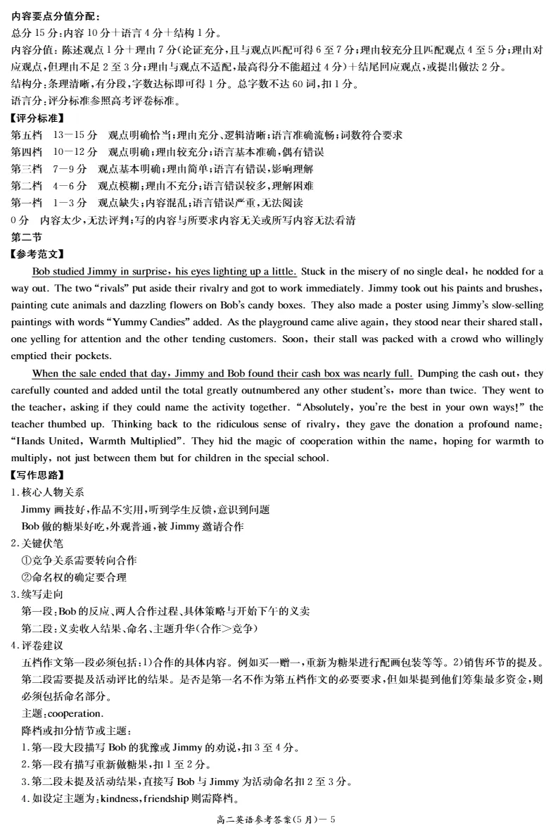 试卷分享:英语(高二期中5月) 第16张 试卷分享:英语(高二期中5月) 第16张
