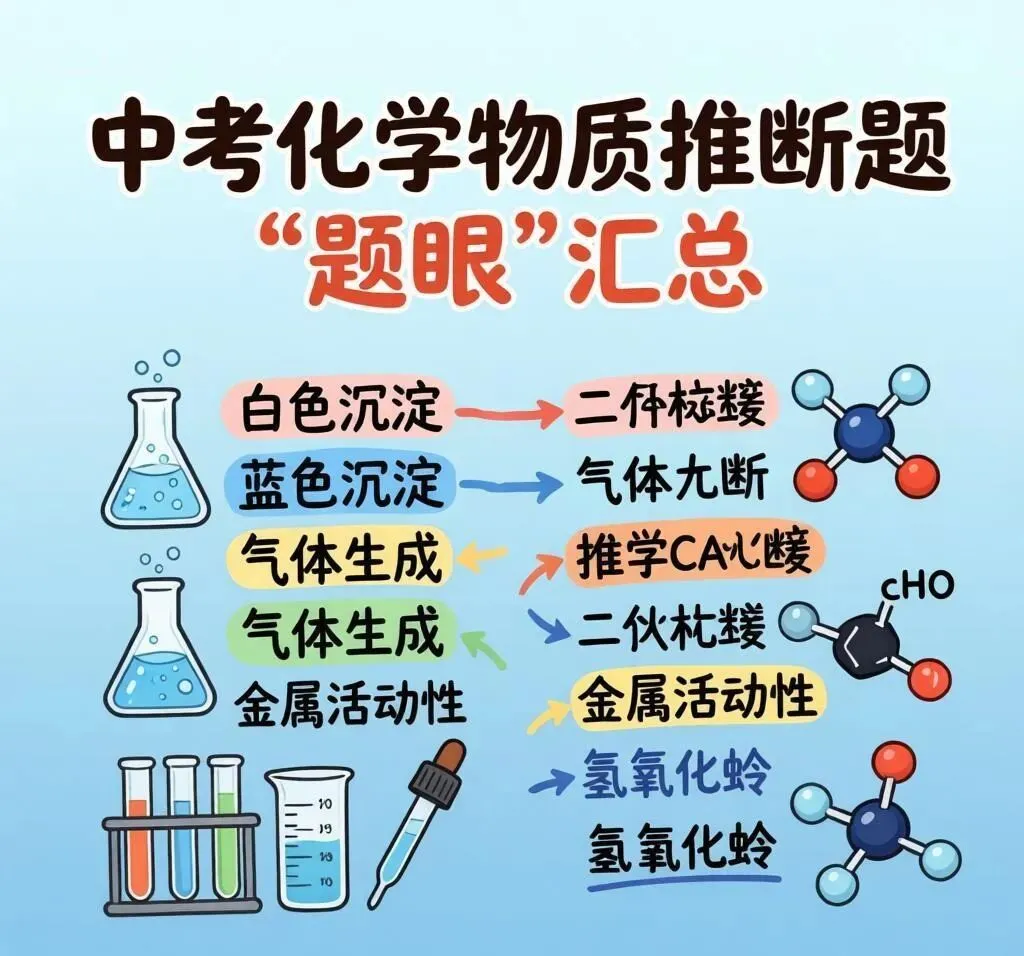 天津中考化学必考:物质推断题“题眼”全汇总,最后30天背完就拿分! 第1张 天津中考化学必考:物质推断题“题眼”全汇总,最后30天背完就拿分! 第1张