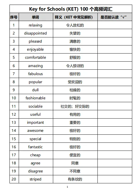 2026KET真题免费领!真题+KET语法时态+必背词汇!附KET课程辅导! 第5张 2026KET真题免费领!真题+KET语法时态+必背词汇!附KET课程辅导! 第5张