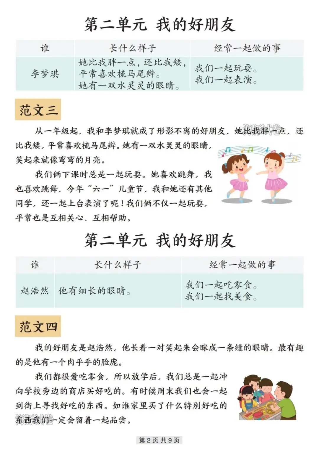 【海豚试卷】二年级(下)语文全册写话同步优秀范文(可收藏打印) 第5张
