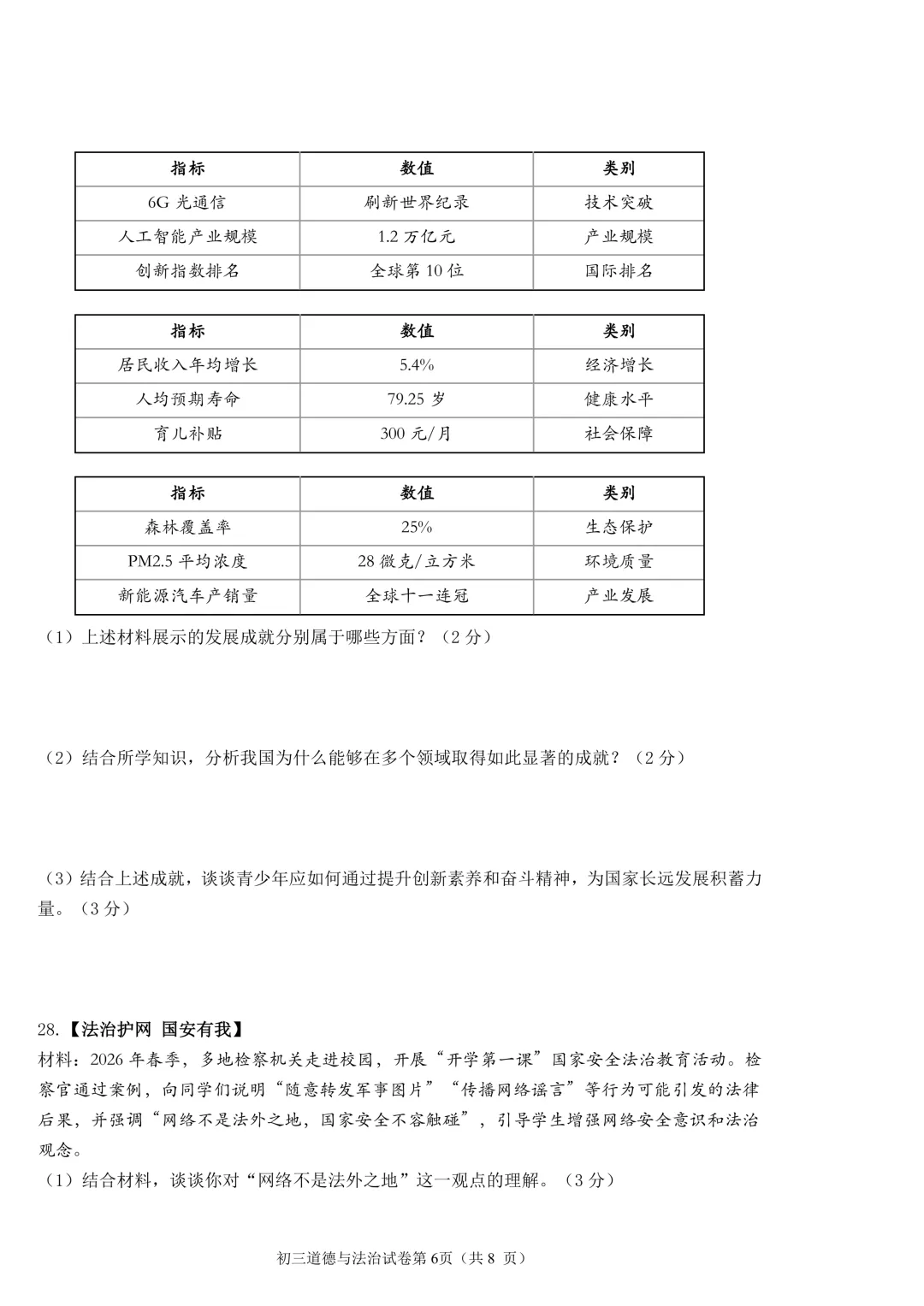 2026年齐齐哈尔市铁锋区中考二模七科试卷及参考答案 第46张 2026年齐齐哈尔市铁锋区中考二模七科试卷及参考答案 第46张