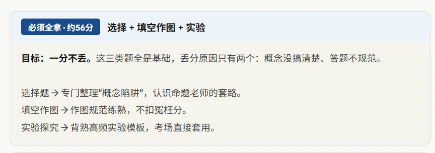 距离中考一个月!物理还差10分及格线? 第4张 距离中考一个月!物理还差10分及格线? 第4张