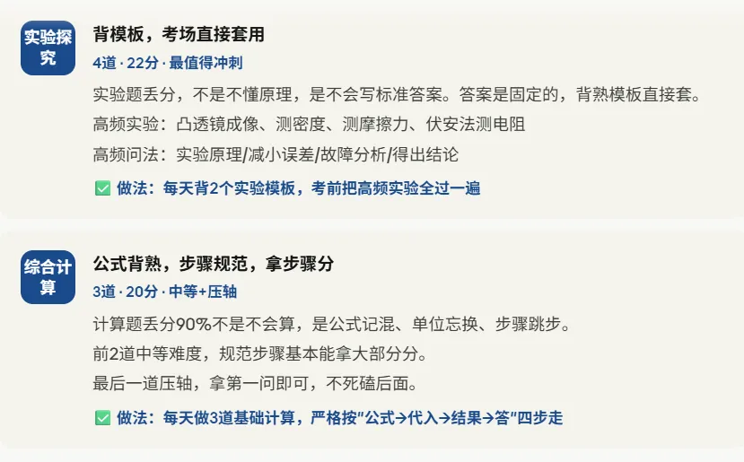 距离中考一个月!物理还差10分及格线? 第9张 距离中考一个月!物理还差10分及格线? 第9张