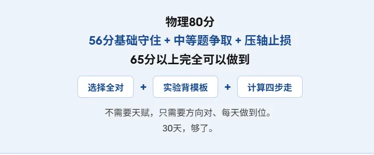 距离中考一个月!物理还差10分及格线? 第11张 距离中考一个月!物理还差10分及格线? 第11张