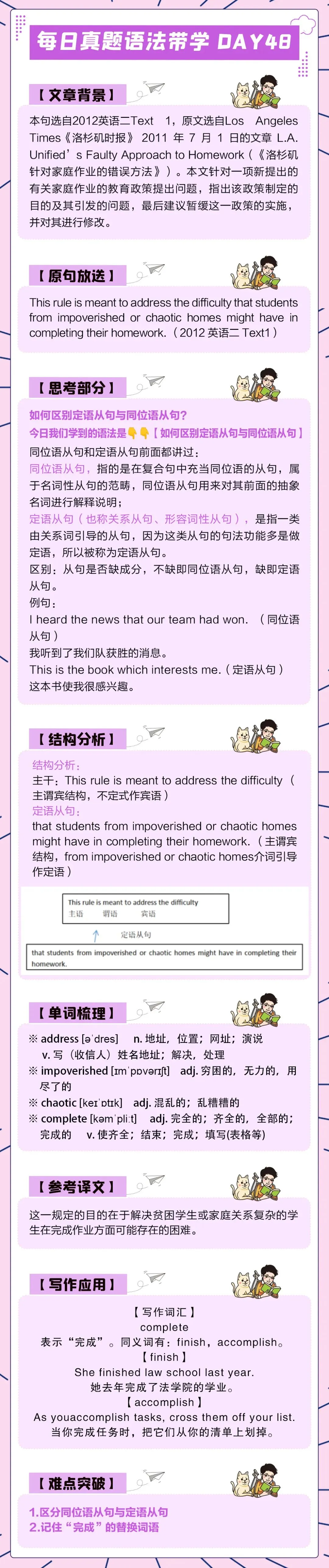 晓艳考研真题语法带学DAY48!读万卷书,行万里路.-第3张图片-四季读书网