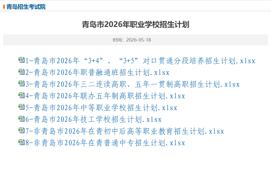 2026中考|青岛市职业学校招生计划分析(一)“3+4”“3+5”对口贯通分段培养 第1张