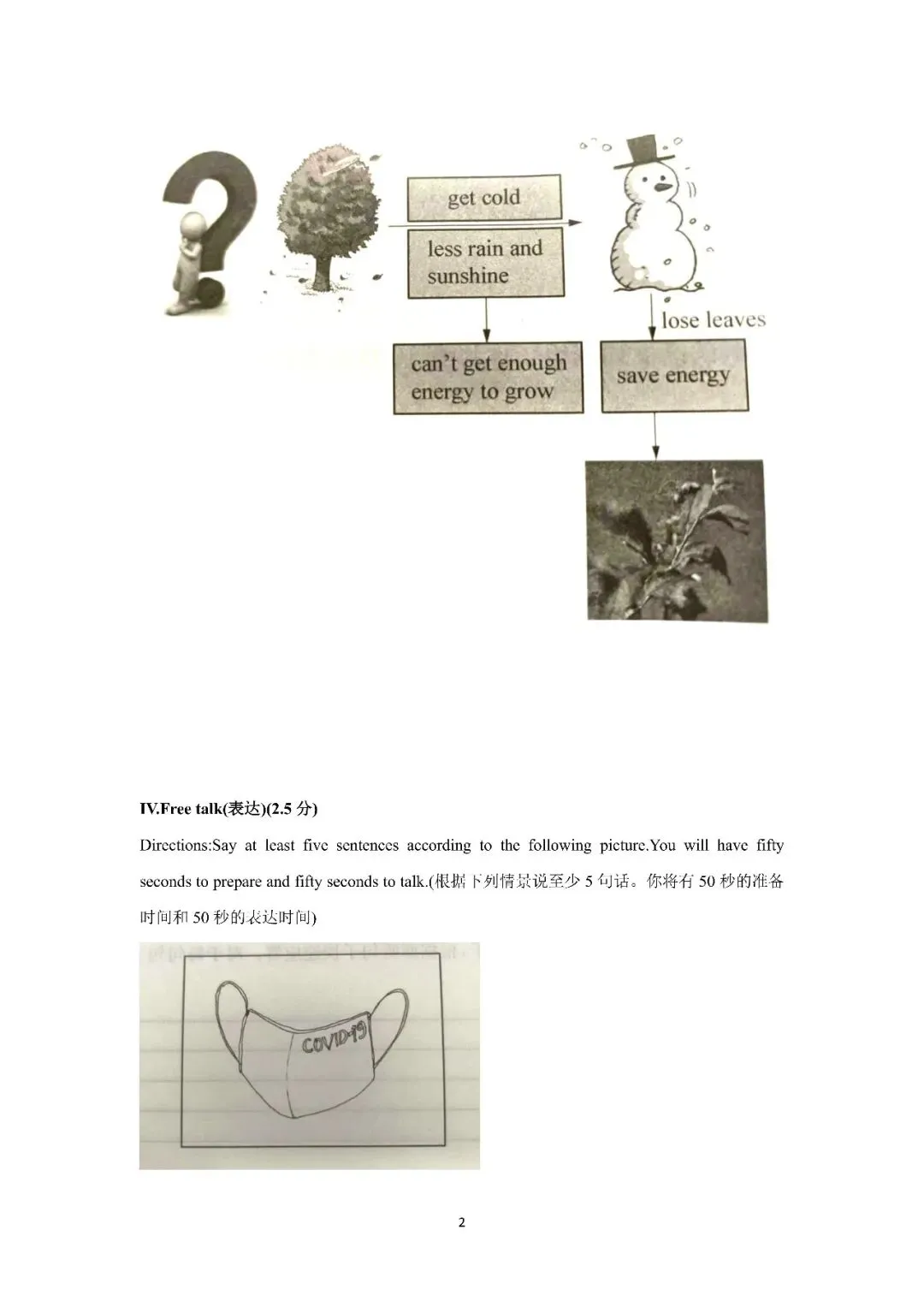 中考模拟听说测试十一 第2张