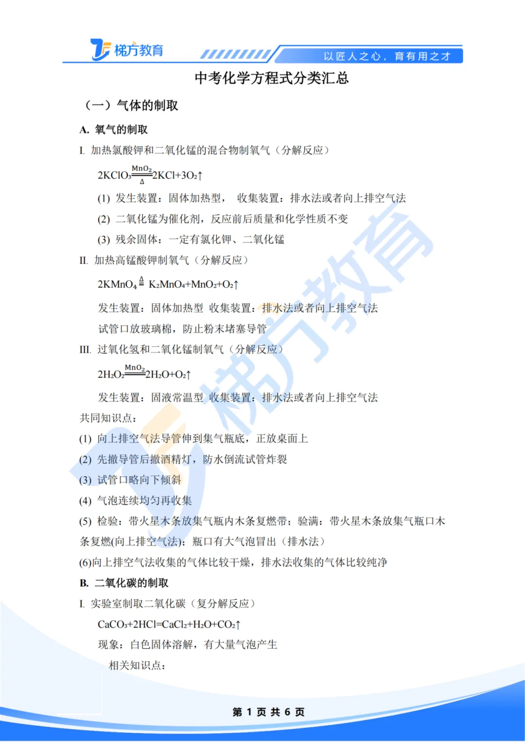 【纯干货】上海中考化学方程式分类汇总,含考点提炼 第4张 【纯干货】上海中考化学方程式分类汇总,含考点提炼 第4张