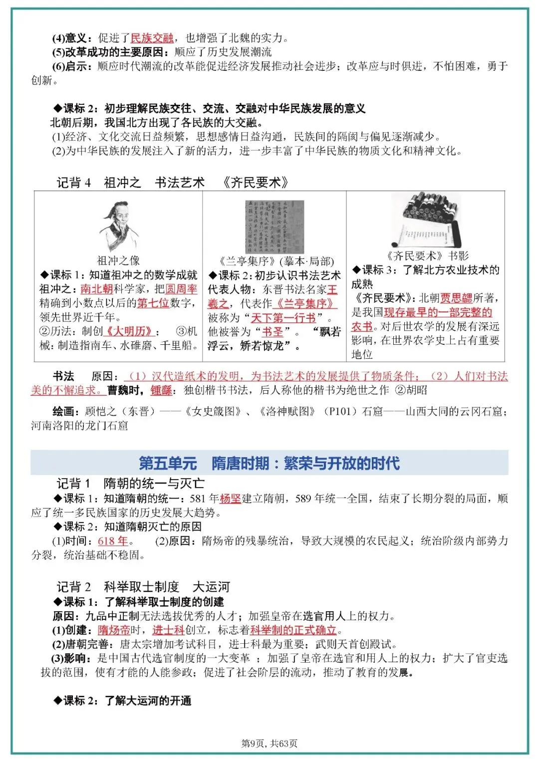 中考历史全六册复习提纲 第9张 中考历史全六册复习提纲 第9张