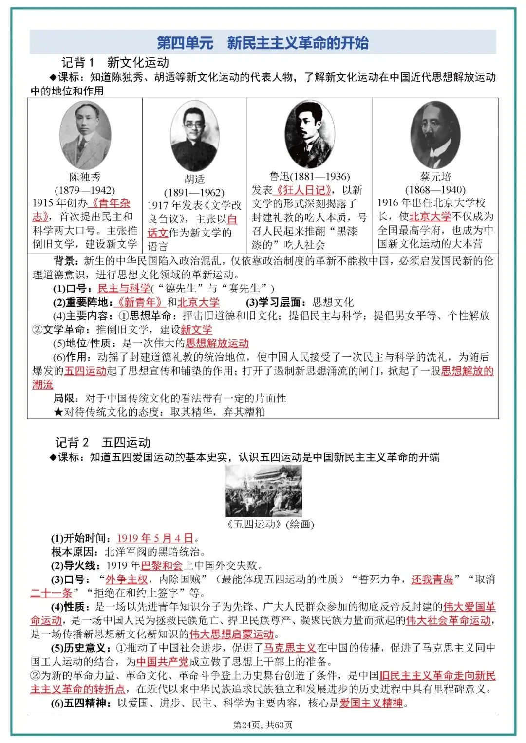 中考历史全六册复习提纲 第24张 中考历史全六册复习提纲 第24张