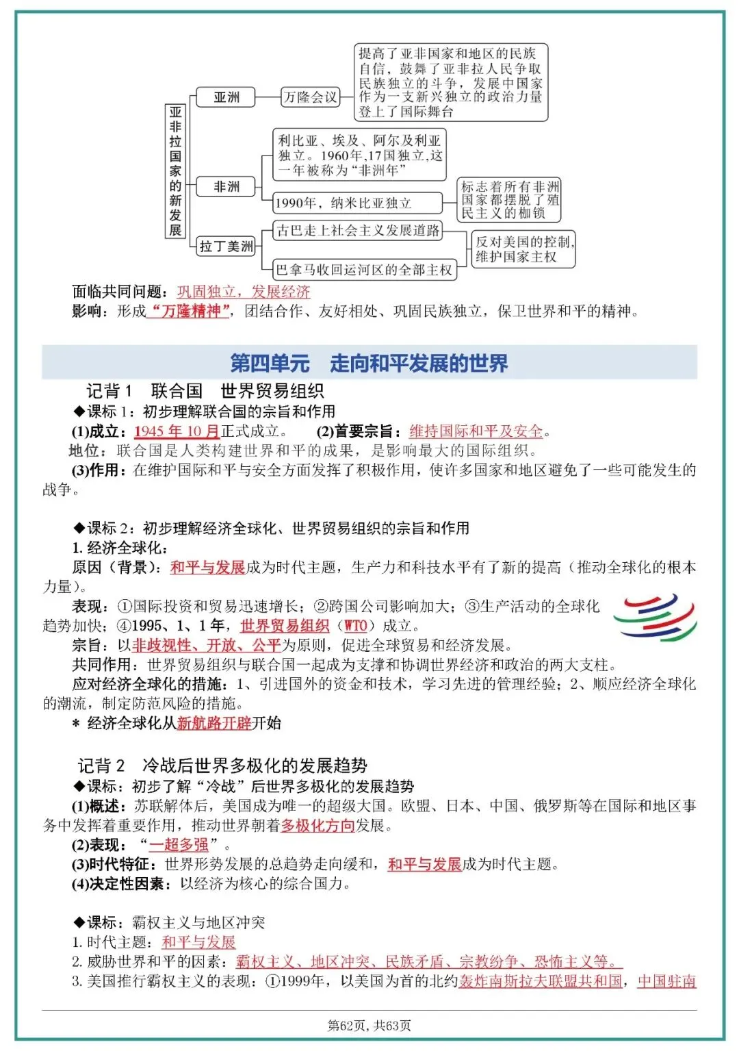 中考历史全六册复习提纲 第62张 中考历史全六册复习提纲 第62张