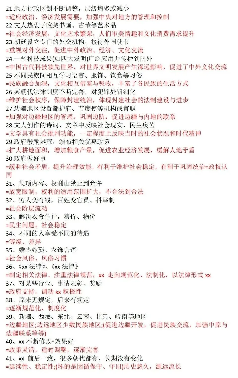 中考历史必备!材料信息转化语! 第3张