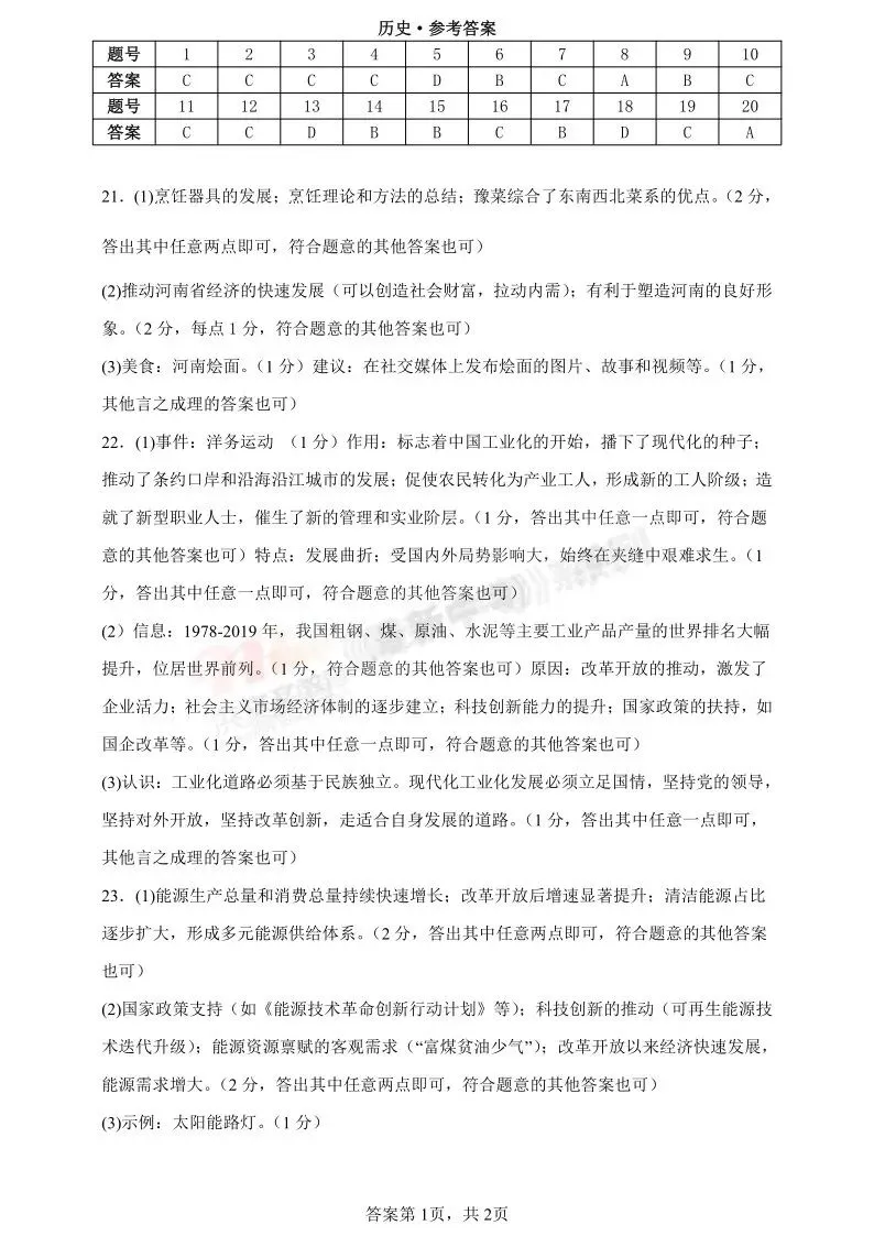 [二模]2026年三门峡市二模试卷(7科全)试卷、听力及参考答案 第58张