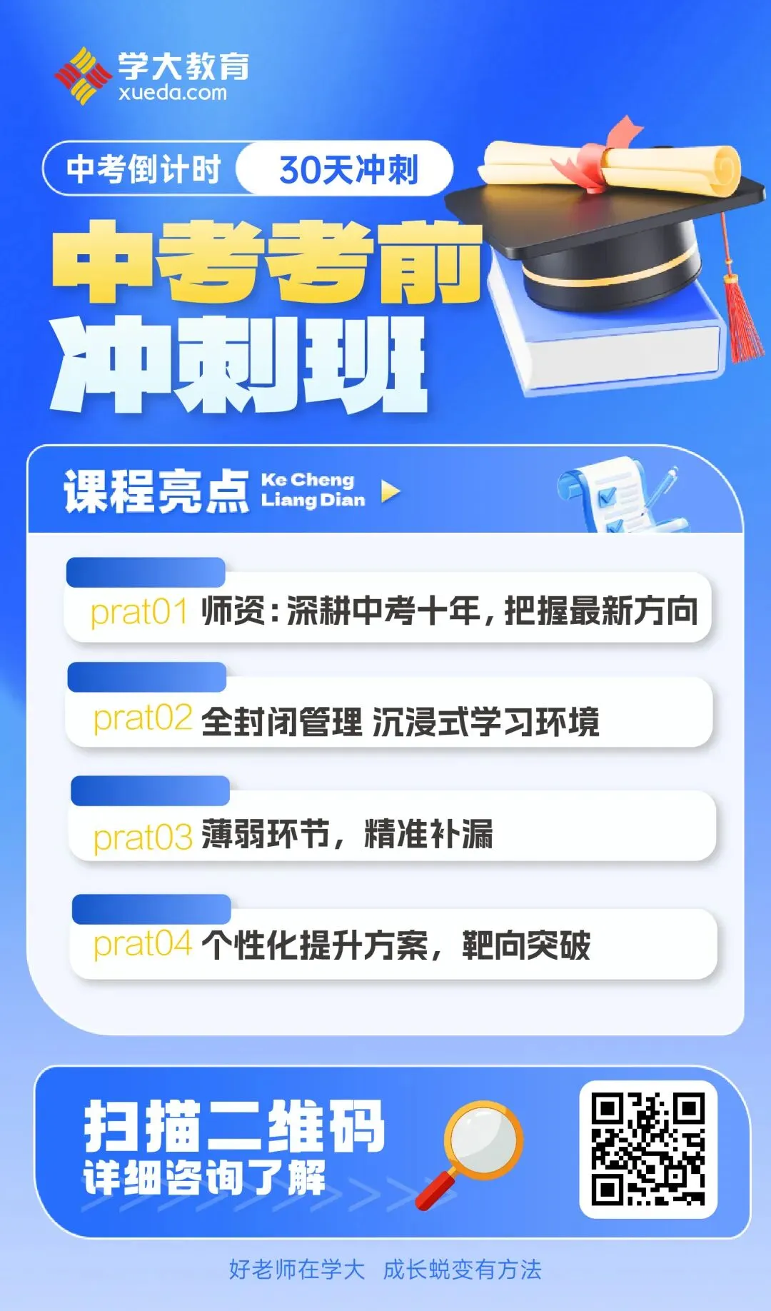 中考倒计时30天!以笔为剑 全力冲刺! 第2张