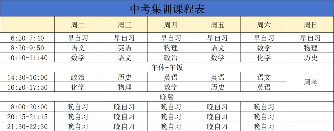 为梦想导航,向理想高中进军!中考集训重磅来袭 第4张