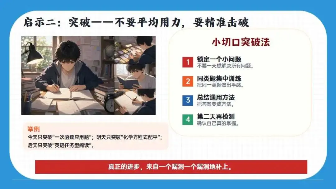 初三励志中考倒计时最后30天冲刺动员班会ppt课件(含讲稿) 第25张
