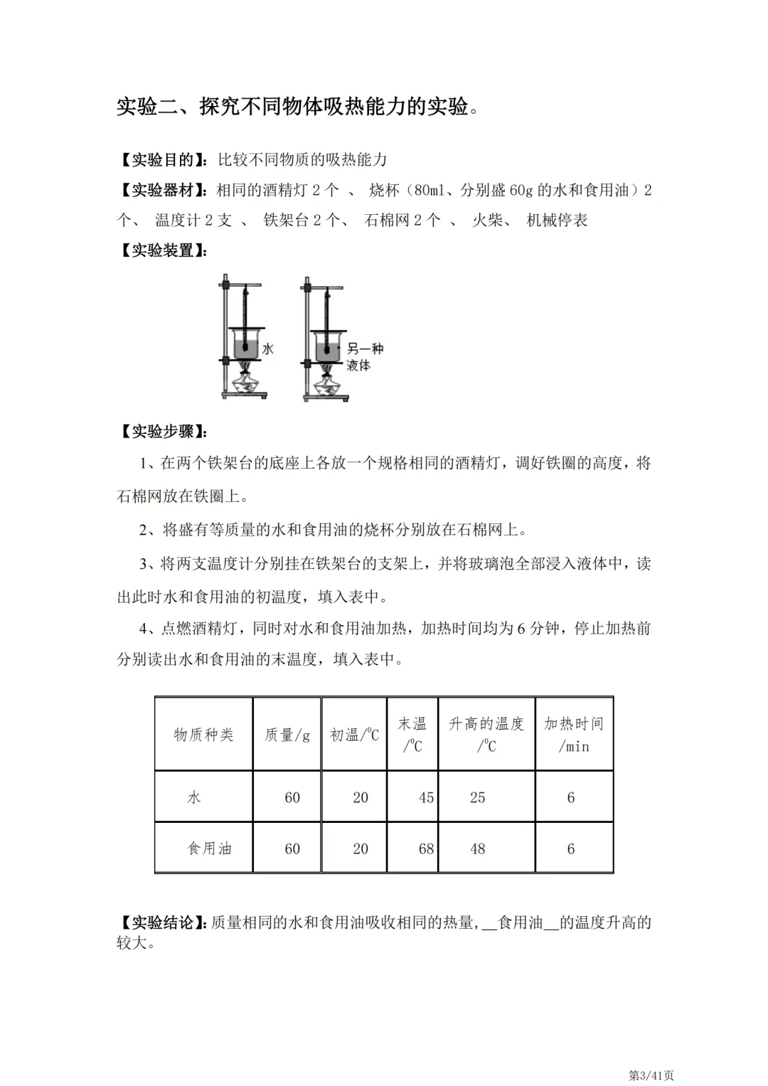 中考物理常考的21个实验 第4张