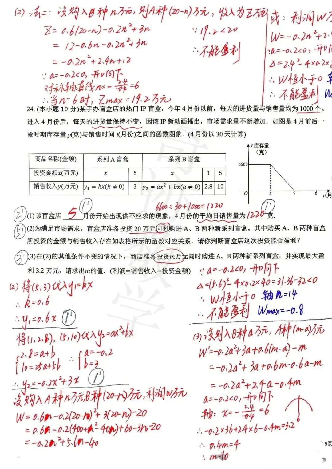 2026青大附中二模数学试卷及参考答案 第18张