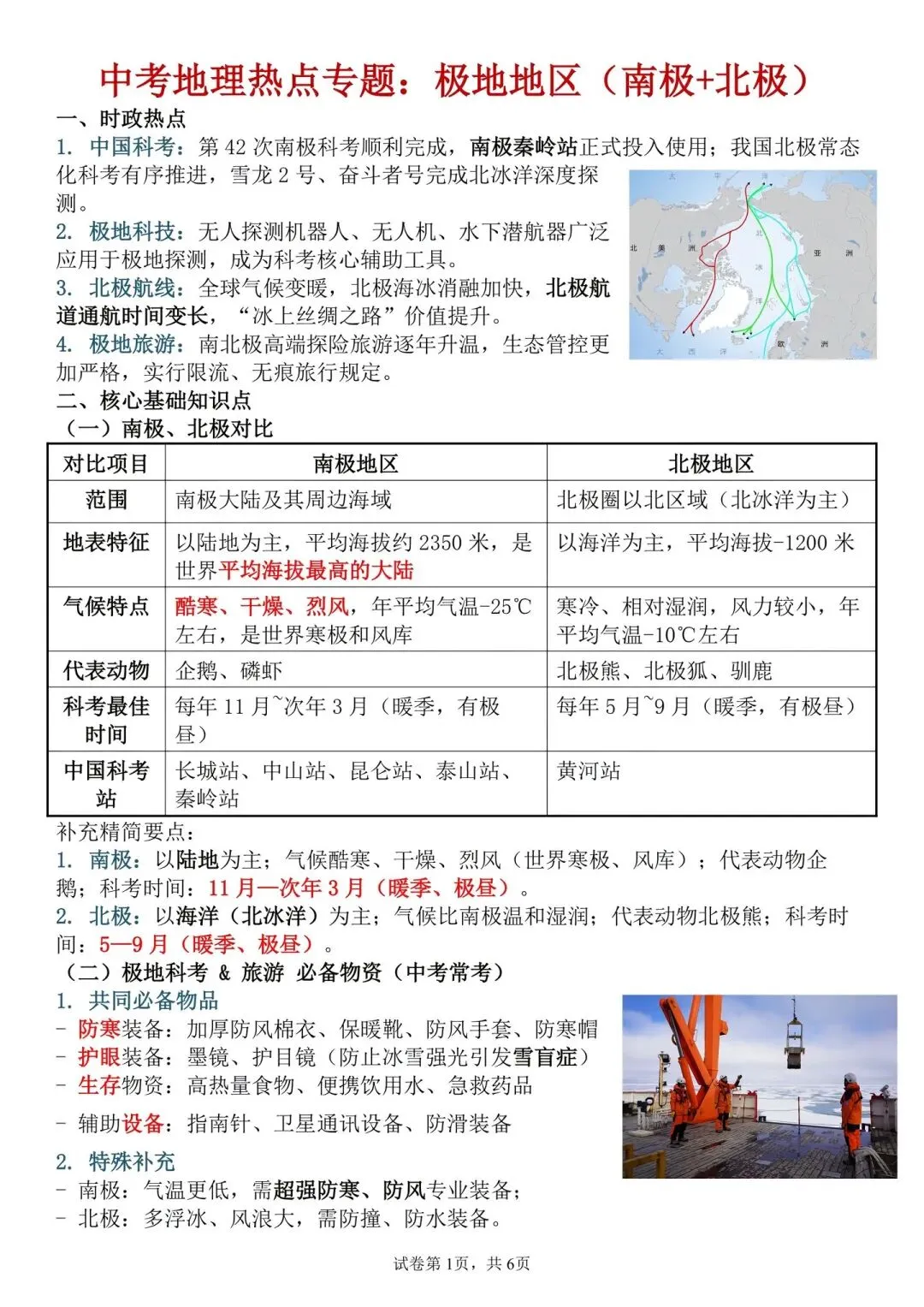 中考地理热点专题 第1张