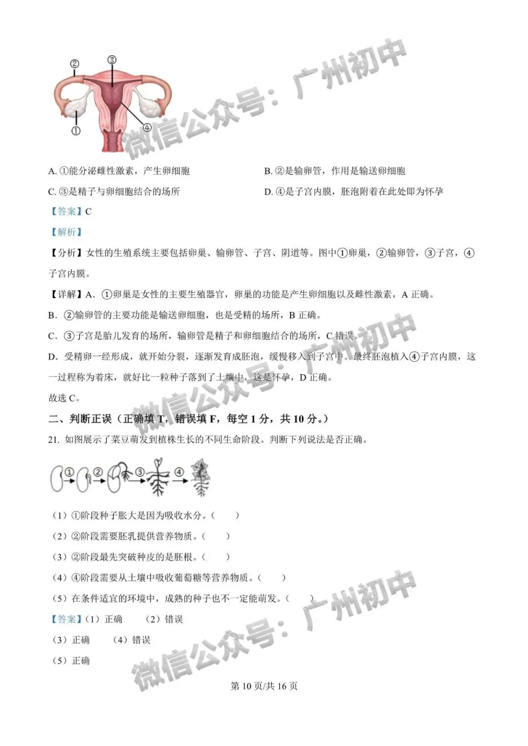 【期中试卷】广州初中下学期期中考试题260+套(含答案)汇总! 第122张