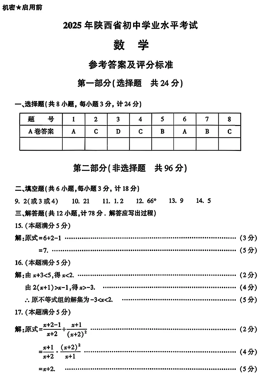 【收藏】官方中考评分标准(2021-2025) 第1张