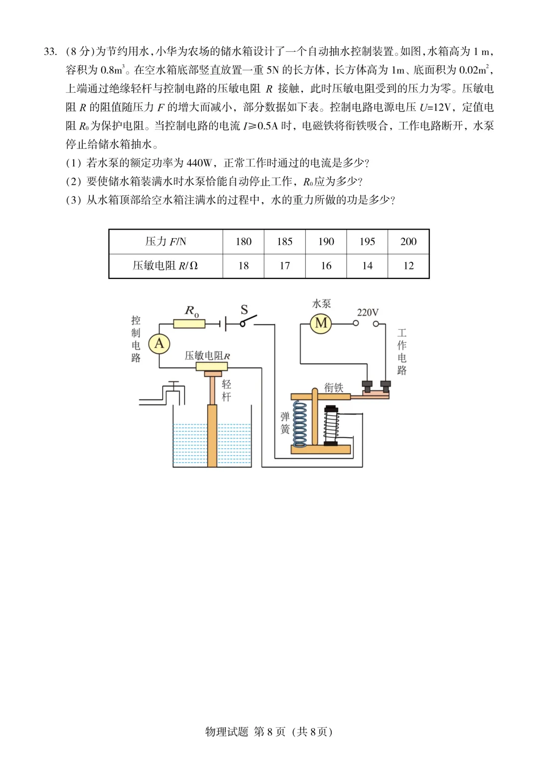 【福建中考真题】2021-2025年福建物理中考真题(5年合集 完美考场版+Word版 无水印免费) 第61张 【福建中考真题】2021-2025年福建物理中考真题(5年合集 完美考场版+Word版 无水印免费) 第61张