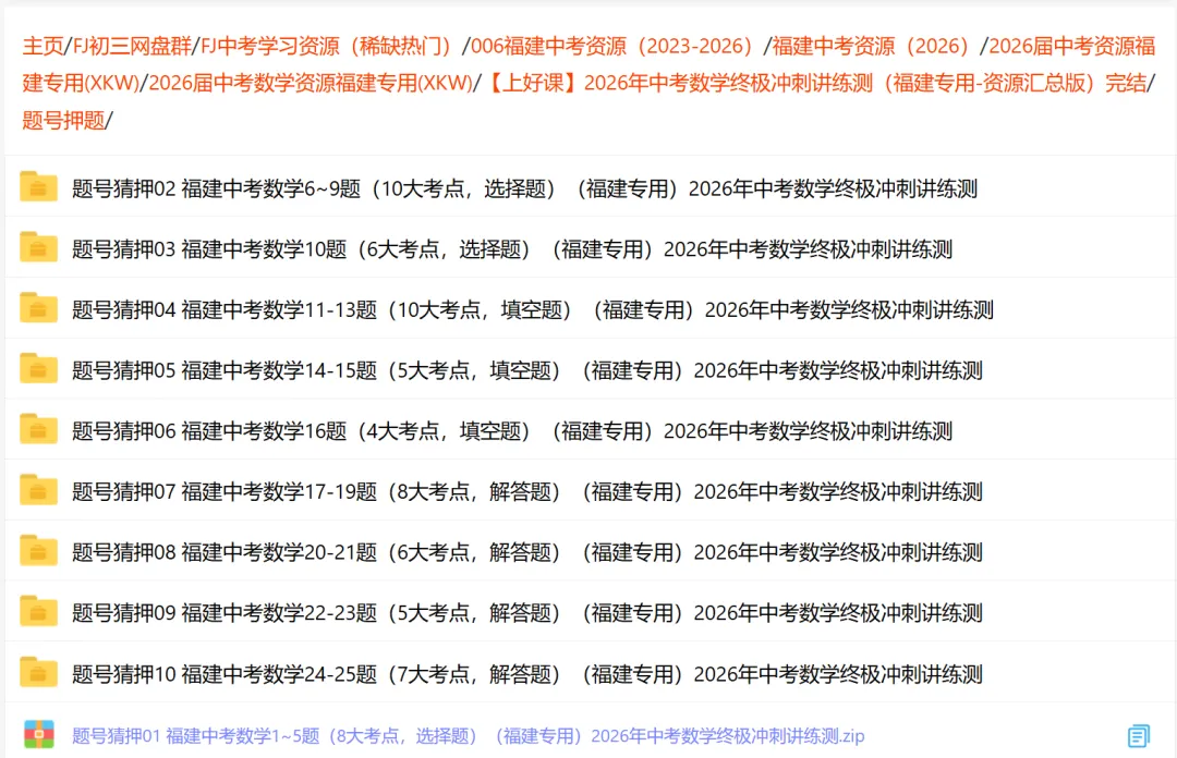 【福建中考数学】2026年中考数学终极冲刺讲练测(福建专版) 第21张