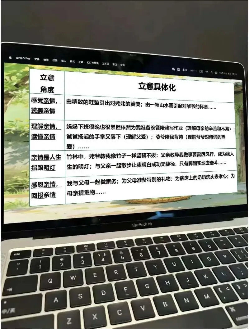 中考亲情类作文这样讲,思路很清晰!!! 第12张