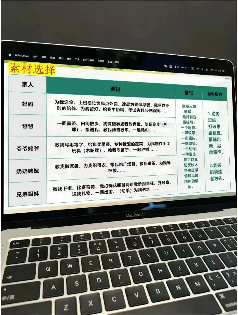 中考亲情类作文这样讲,思路很清晰!!! 第18张
