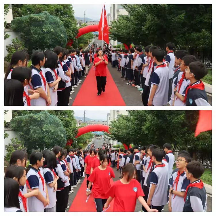 励志远足淬意志 誓师出征战中考 ——汤泉中学举行中考冲刺誓师暨“励志青春,拥抱自然”远足活动 第3张