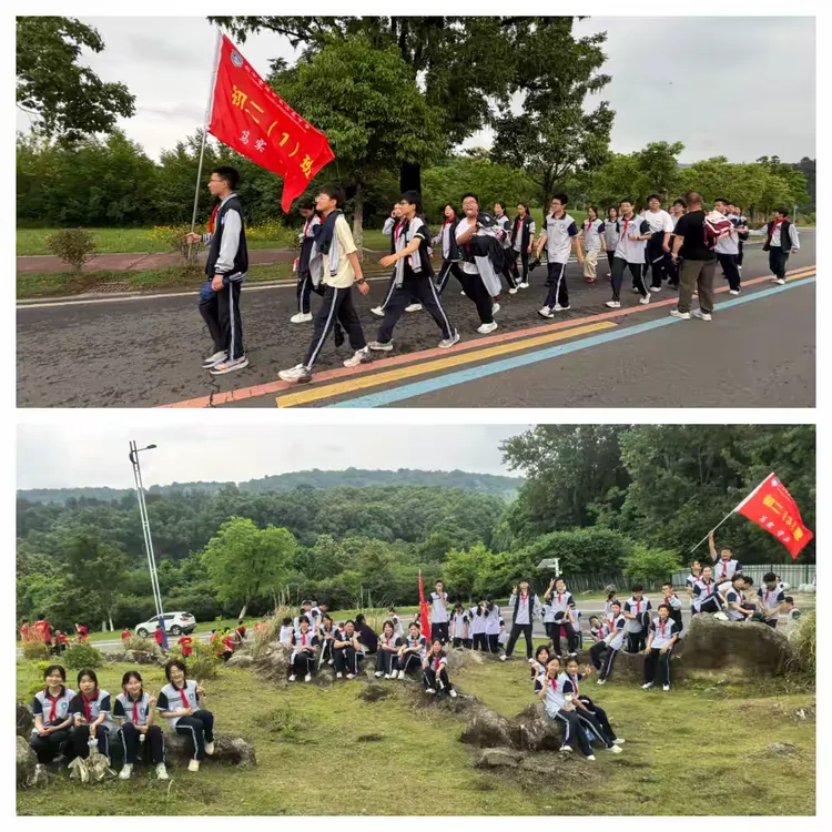 励志远足淬意志 誓师出征战中考 ——汤泉中学举行中考冲刺誓师暨“励志青春,拥抱自然”远足活动 第21张