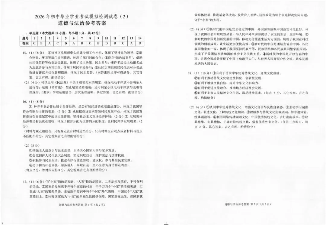 中考二模|2026年湖南省张家界市永定区二模试题-第20张图片-四季读书网 中考二模|2026年湖南省张家界市永定区二模试题-第20张图片-四季读书网